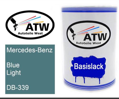 Mercedes-Benz, Blue Light, DB-339: 500ml Lackdose, von ATW Autoteile West.